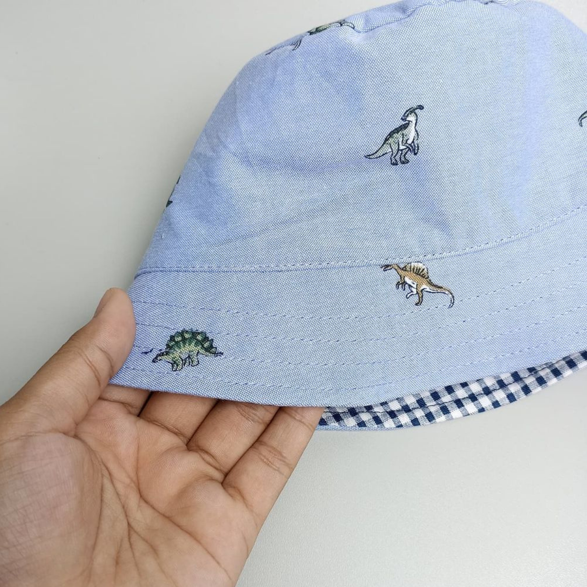 Dino Biru Bucket Hat