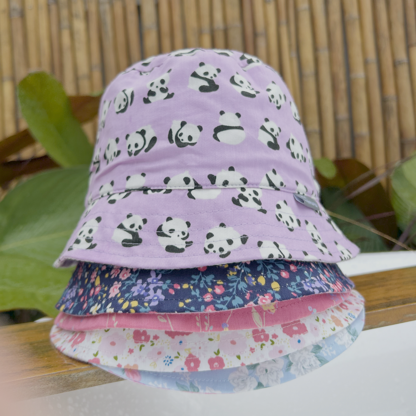 Panda Lilac Bucket Hat