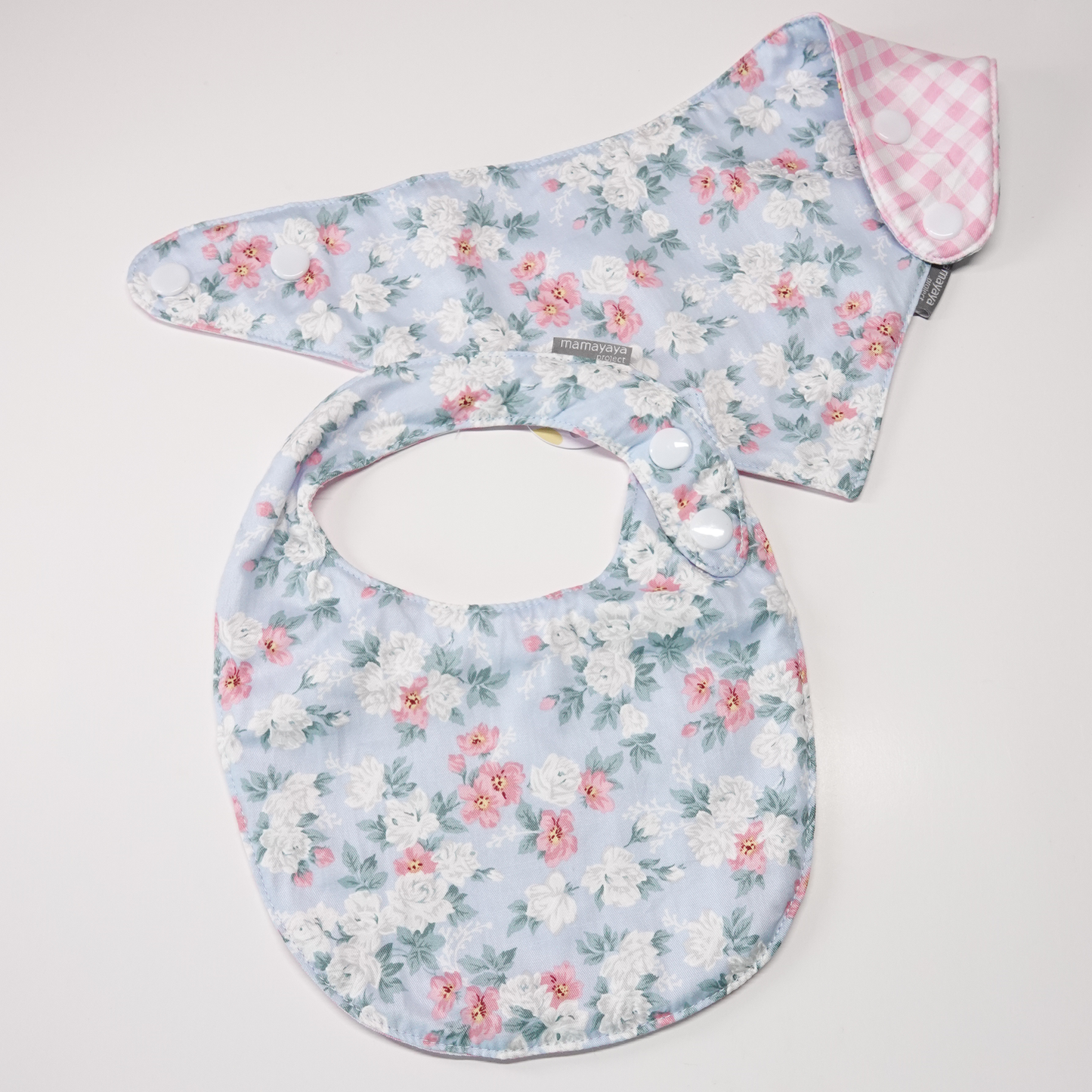 Rustic Rosy Baby Bib Set