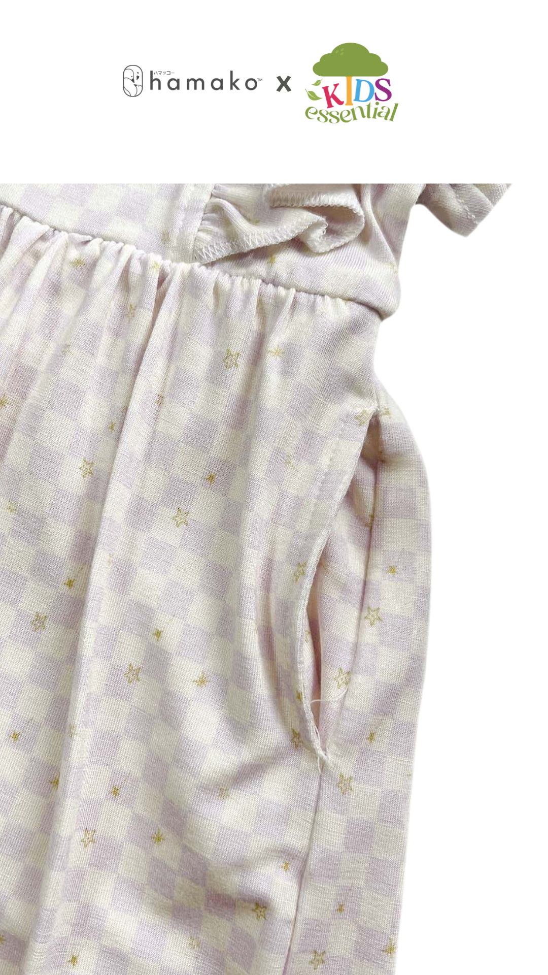 Starry Gingham Frill Dress