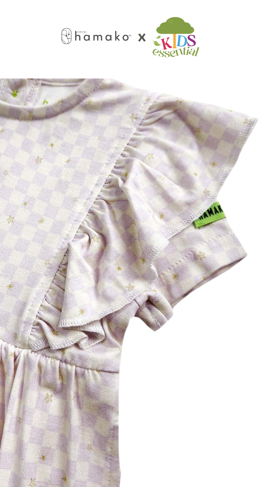 Starry Gingham Frill Dress