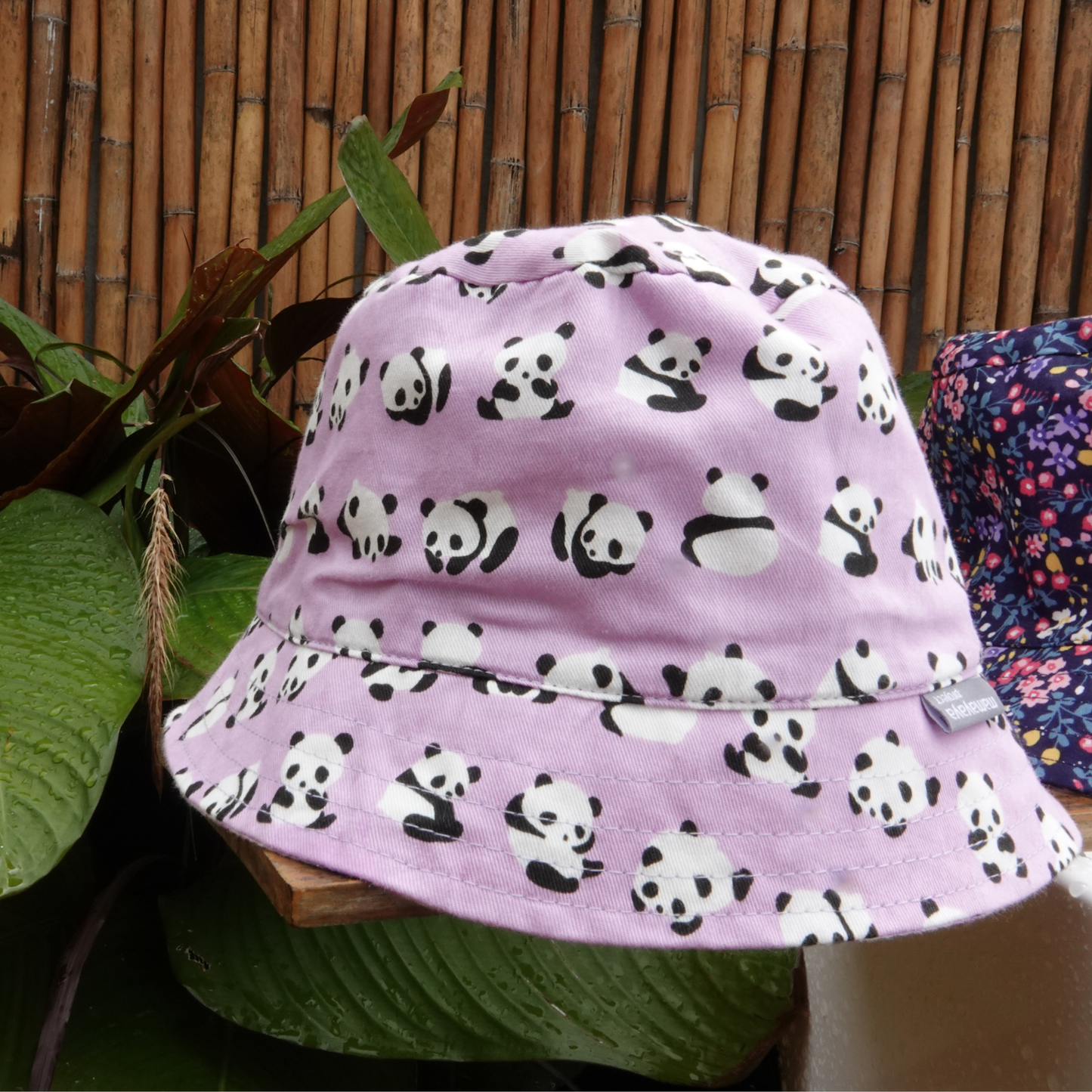 Panda Lilac Bucket Hat