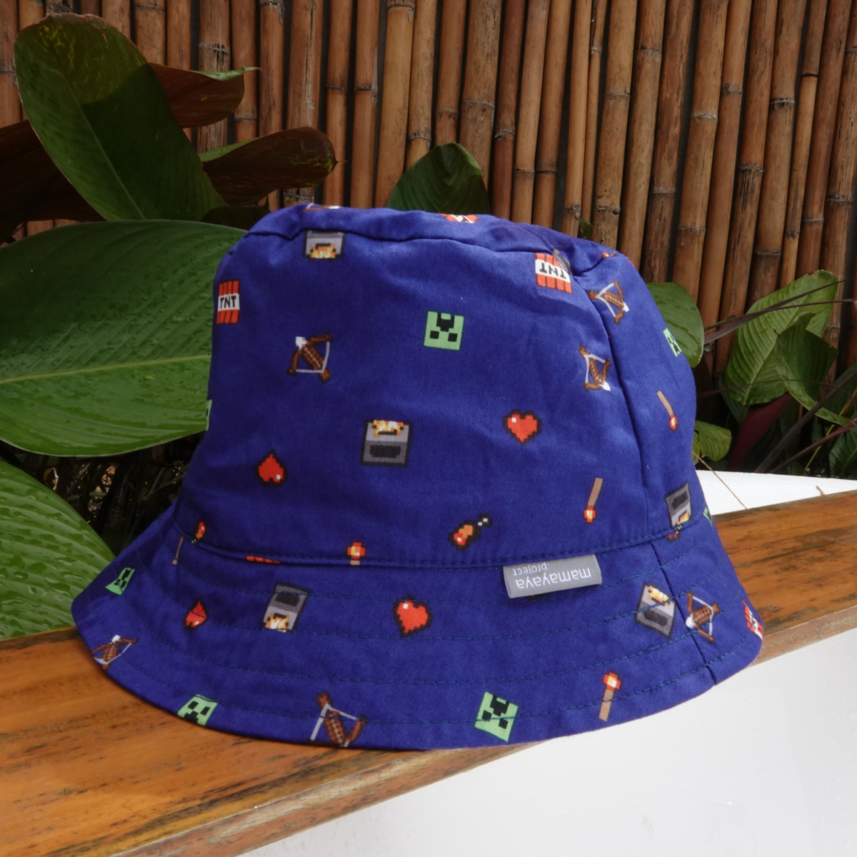Minecraft Blue Bucket Hat
