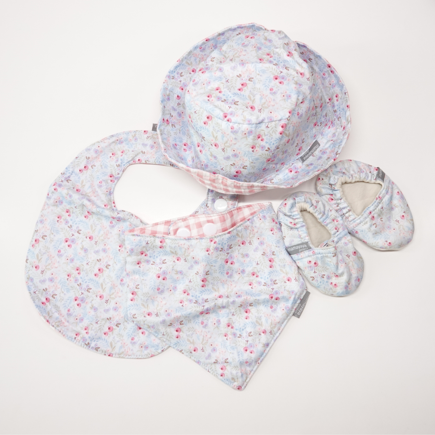 Dandelion Wishes Baby Bib Set (Blue)