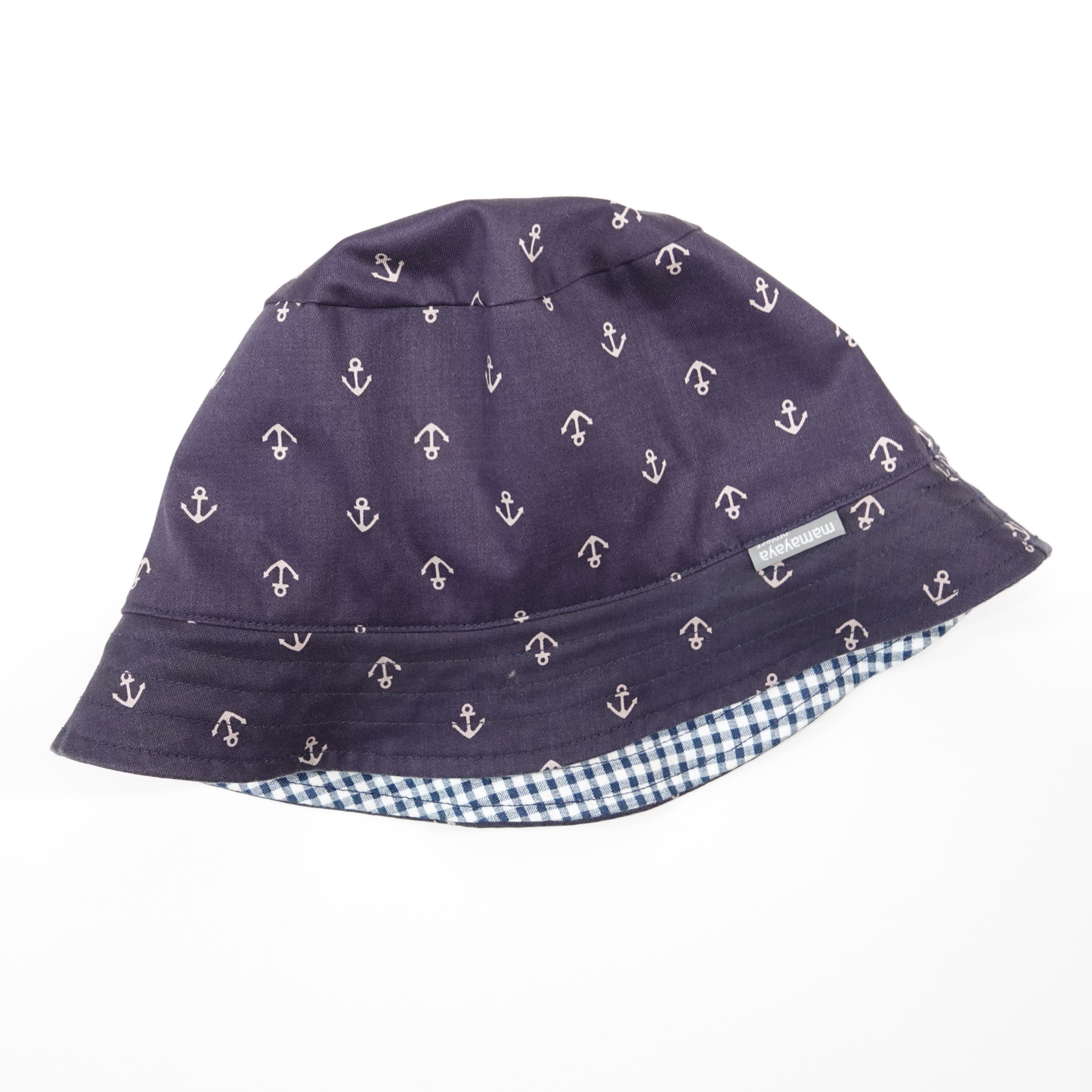 Anchor Gingham Bucket Hat