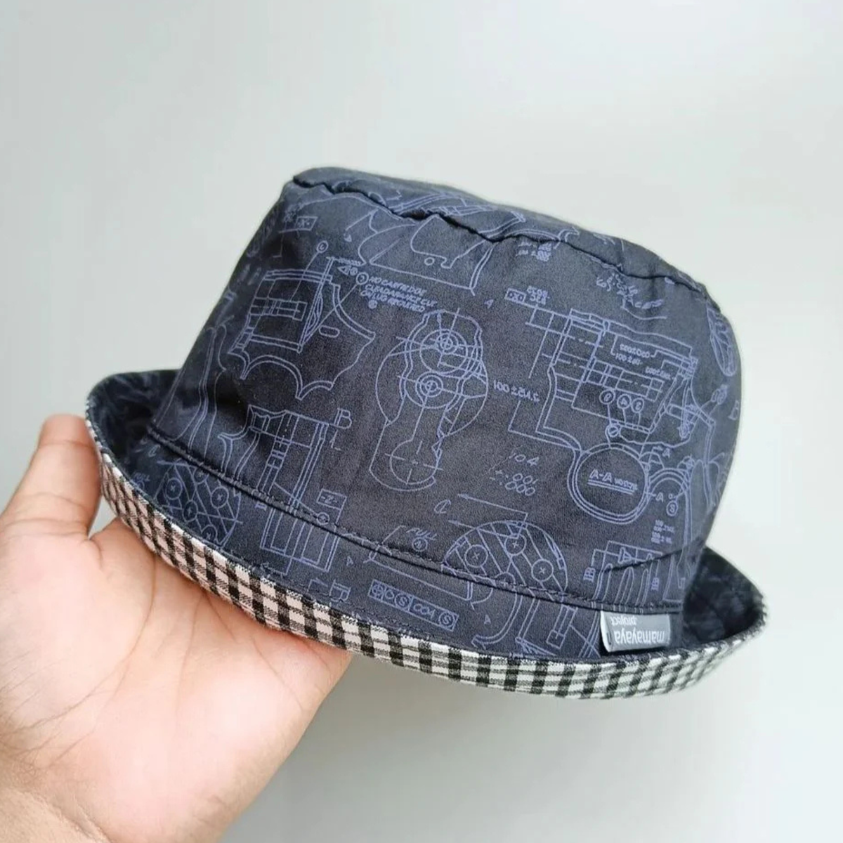 Mechanic Motif Bucket Hat