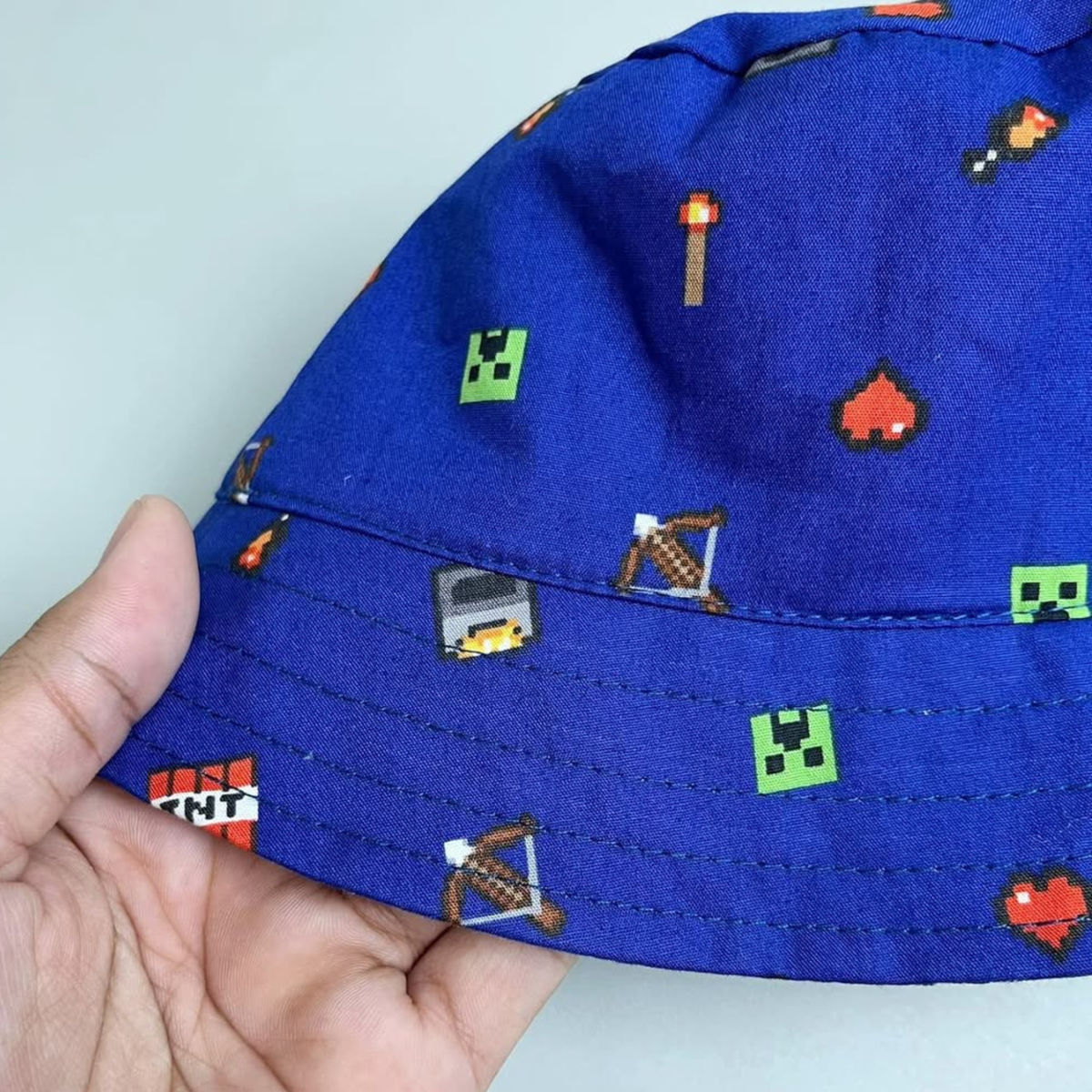Minecraft Blue Bucket Hat