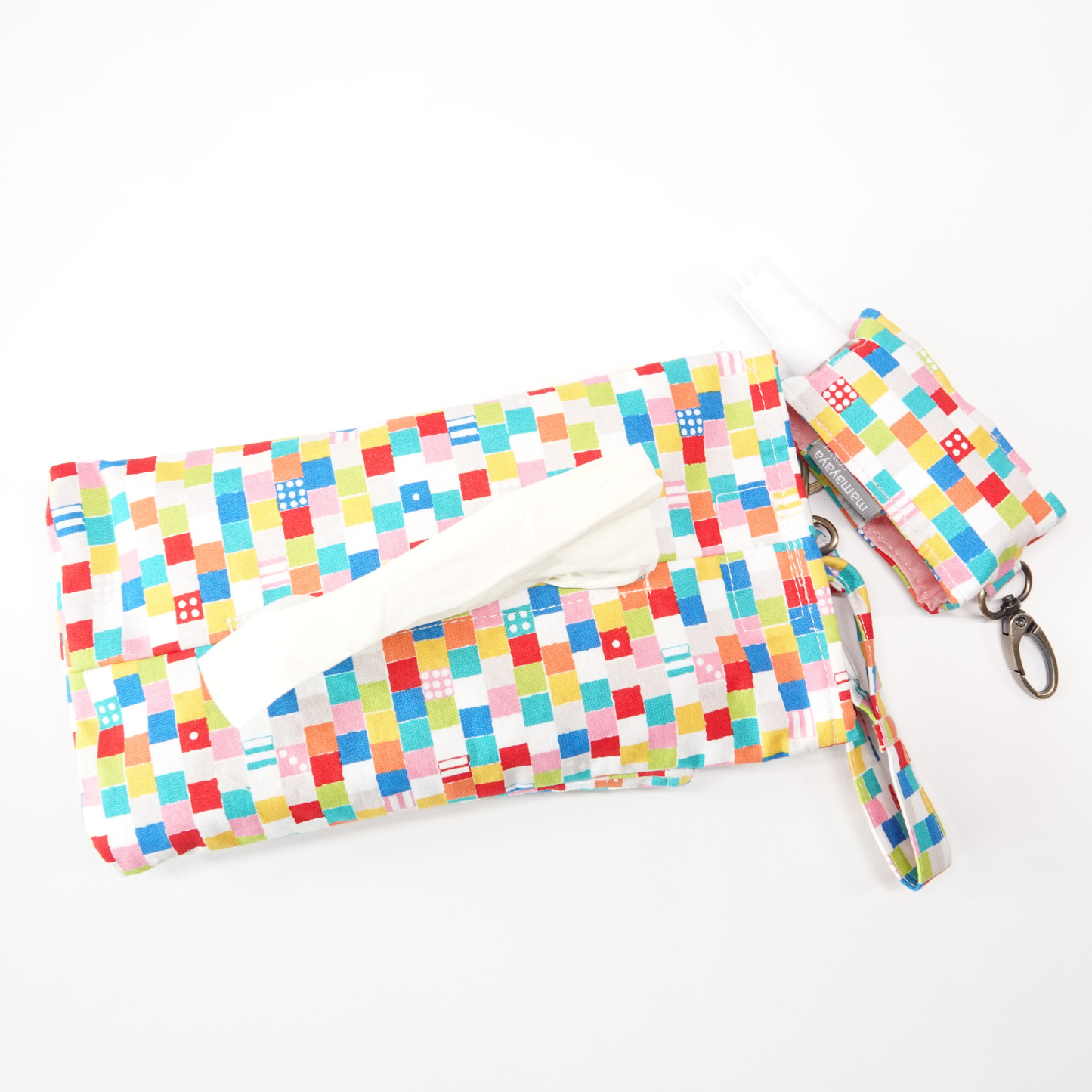 Rainbow Check 2 in 1 Tissue Pouch
