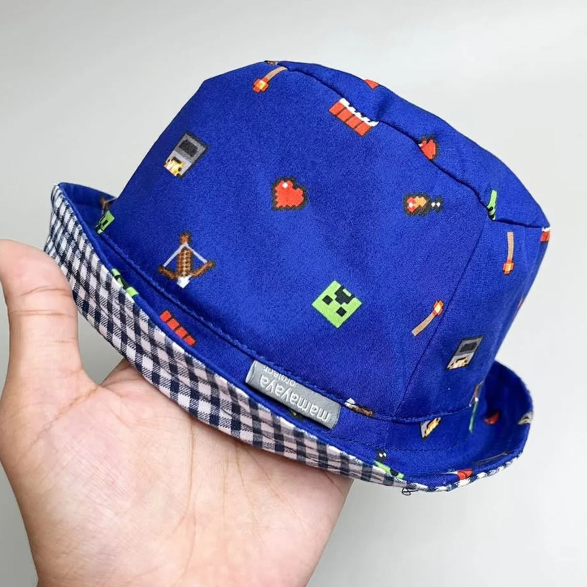 Minecraft Blue Bucket Hat