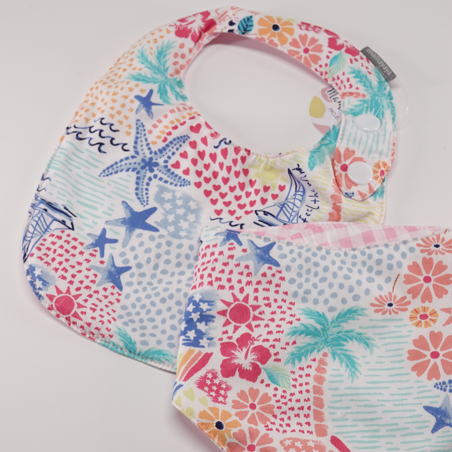 Beach Vibes Baby Bib Set