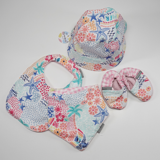 Beach Vibes Baby Bib Set