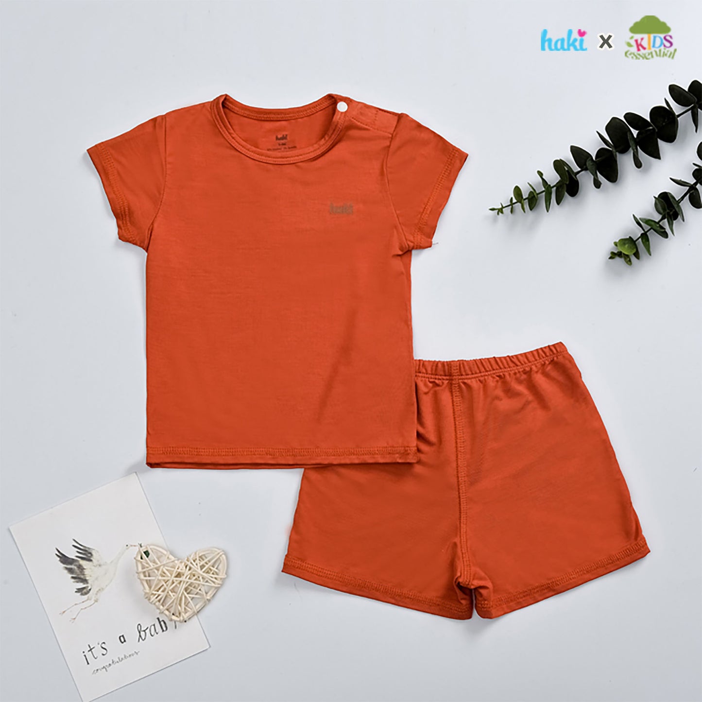 Colour Coordinated Short Sleeve Loungewear Set