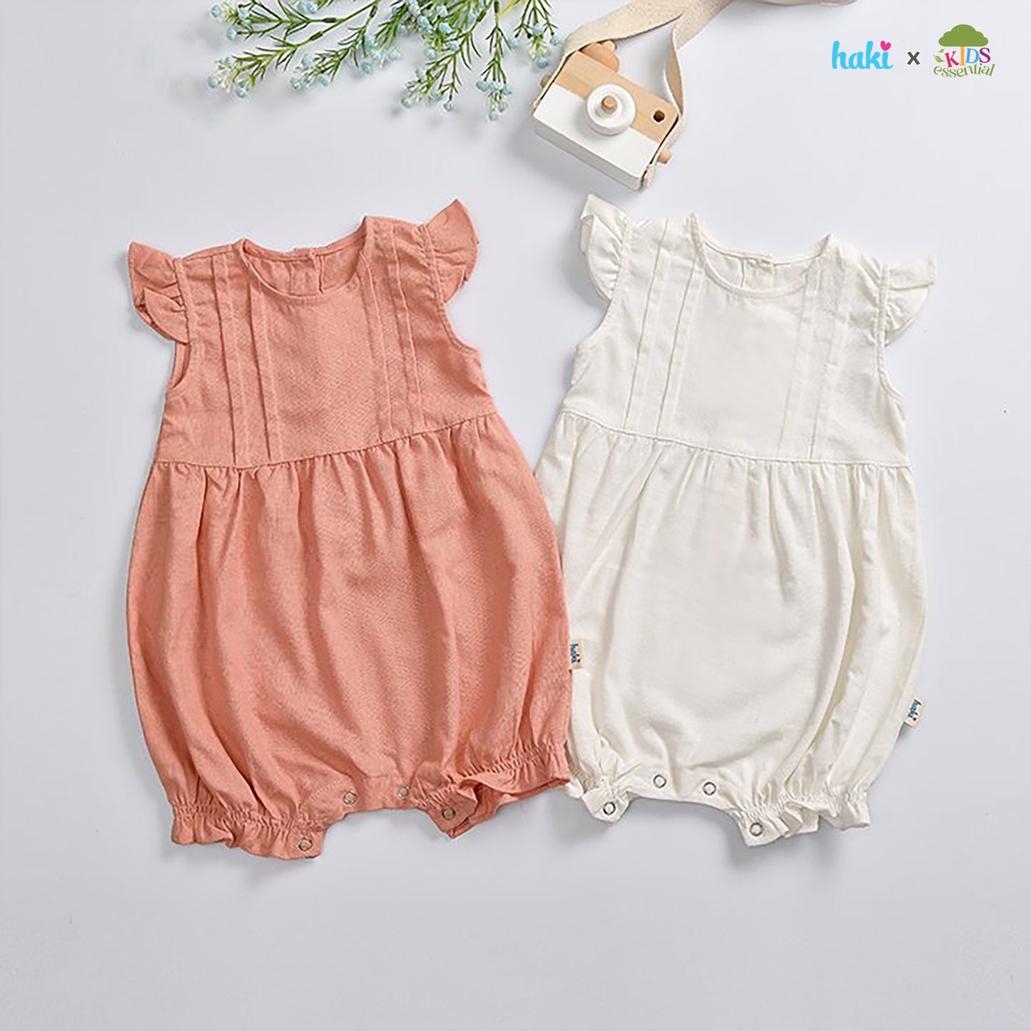 Pleated Fairy Wing Romper