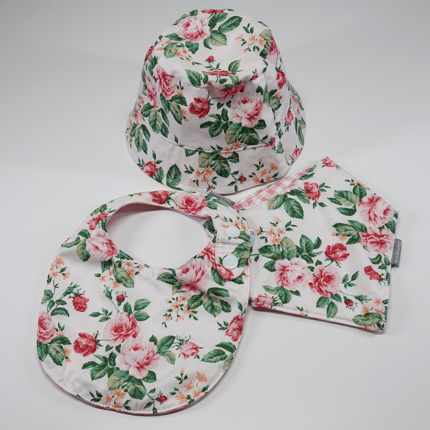 Rosebud Baby Bib Set