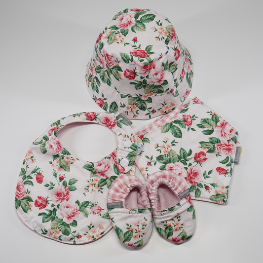Rosebud Baby Bib Set