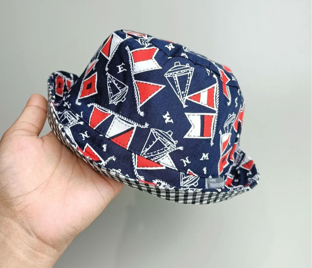 Boat Motif Bucket Hat