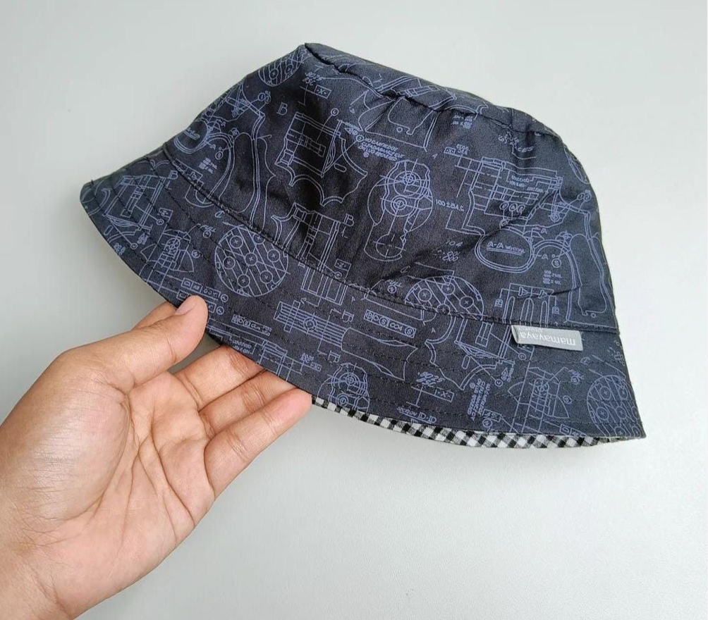 Mechanic Motif Bucket Hat