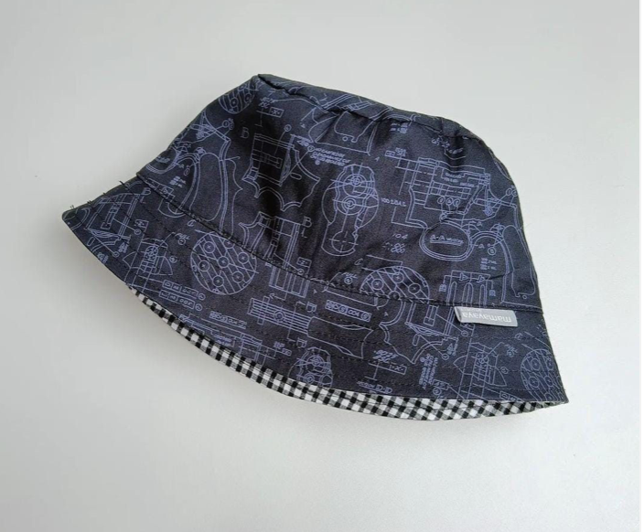 Mechanic Motif Bucket Hat