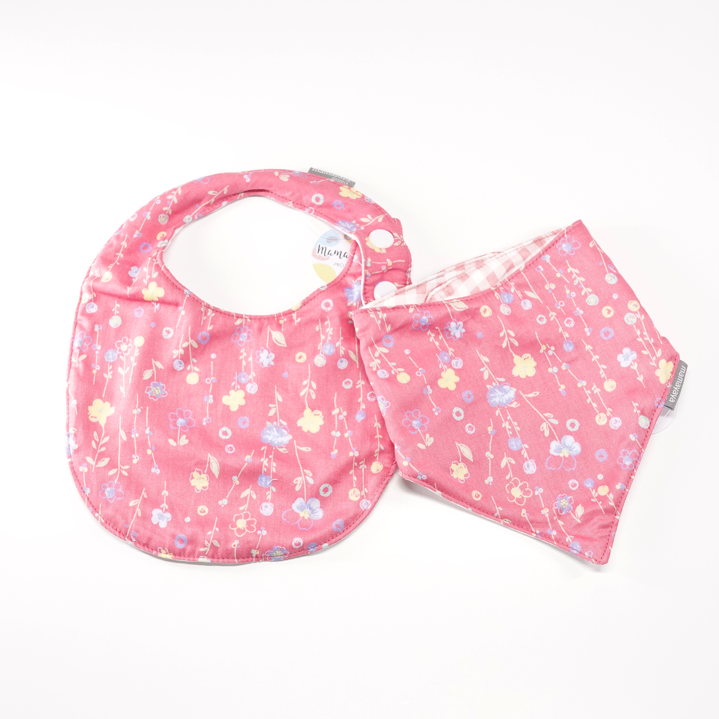 Sweet & Bold Pink Baby Bib Set